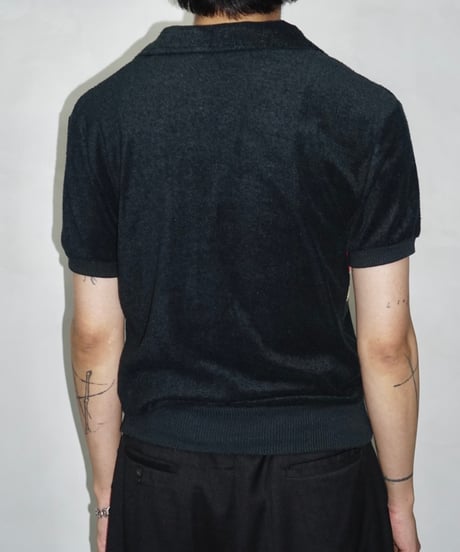 90s vtg trico color pile polo