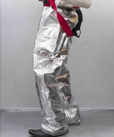 80s vtg DEADSTOCK fireman silver over cargo pants