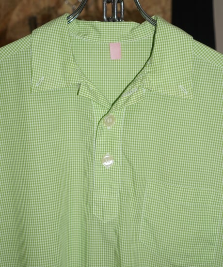 00s gingham check pullover shirts