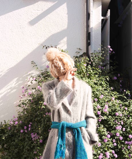 J.Percy mohair shaggy coat