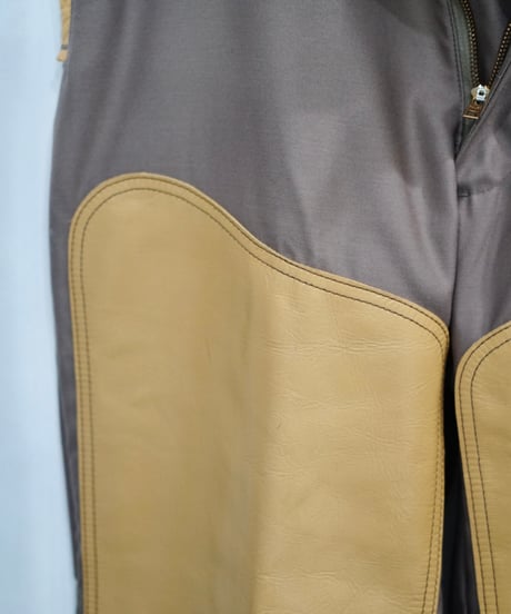 90s vtg leather docking hunting slacks