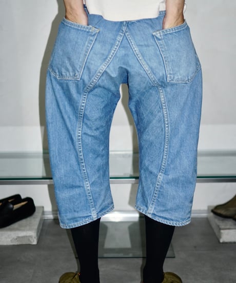 00s Scye drape cropped jeans