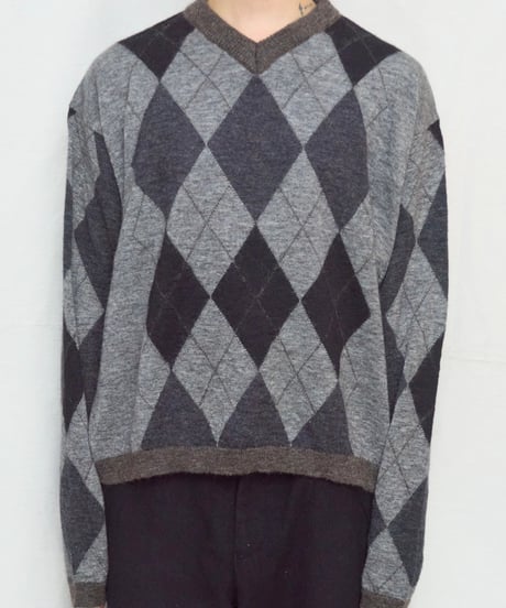 Dessin de Mode mohair argyle