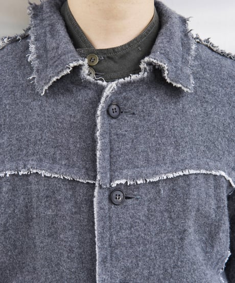 ripvanwinkle cut off wool jacket
