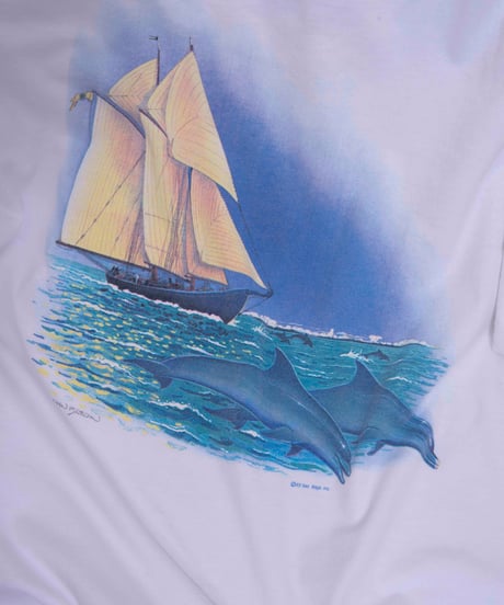 90s vtg dolphin graphic Tee