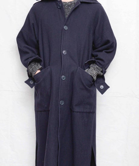 50s vtg daniel hechter reversible sailor long coat