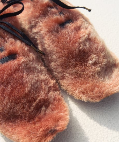 sheep fur dress shoes