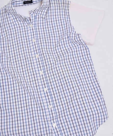 90s MILKBOY knit switching design shirts