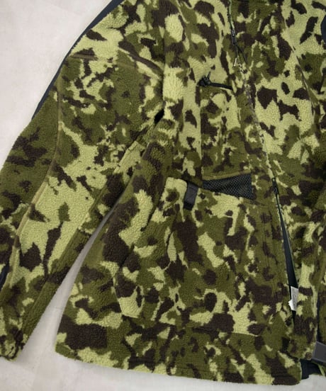 NIKE × MATTHEW M WILLIAMS diagonal zip fleece camo jacket