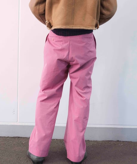 90s pale pink baggy cotton pants
