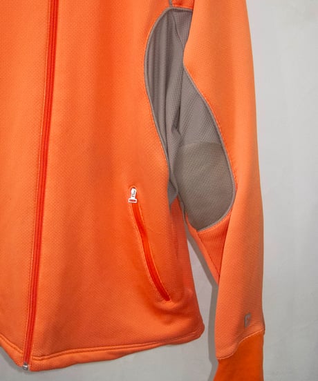 00s NIKE orange tech poly hood jacket