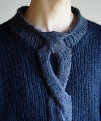 90s L.L.Bean rope design mohair knit