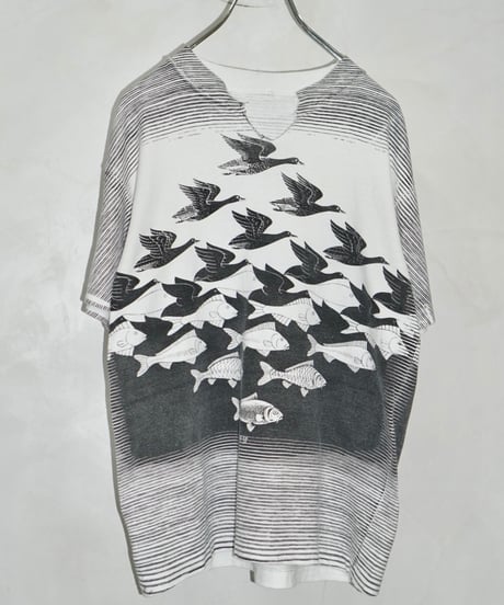 90s M.C.Escher Trompe-l'œil　Tee