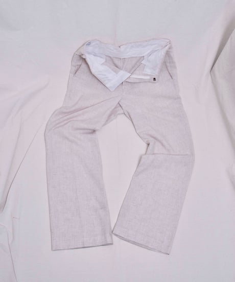 80s vtg linen wide slacks