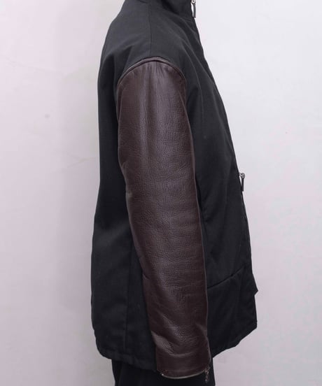 GIANFRANCO FERRE leather docking detachable jacket