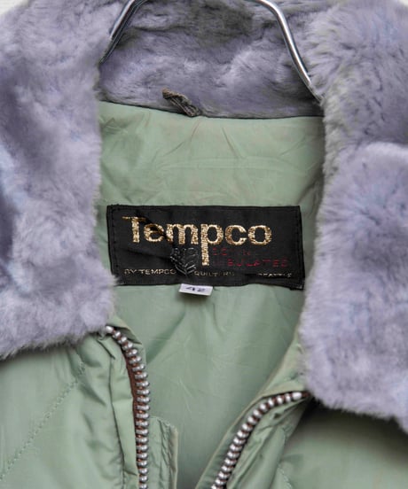 70s vtg mint green down