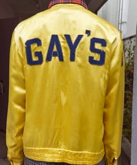 60s vtg GAYS silk jacket
