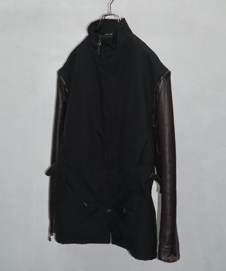 GIANFRANCO FERRE leather docking detachable jacket