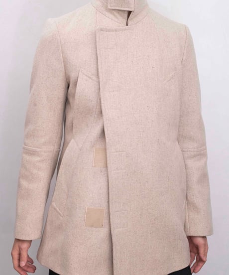 JACK HENRY made in france velcro standcollar wool jacket