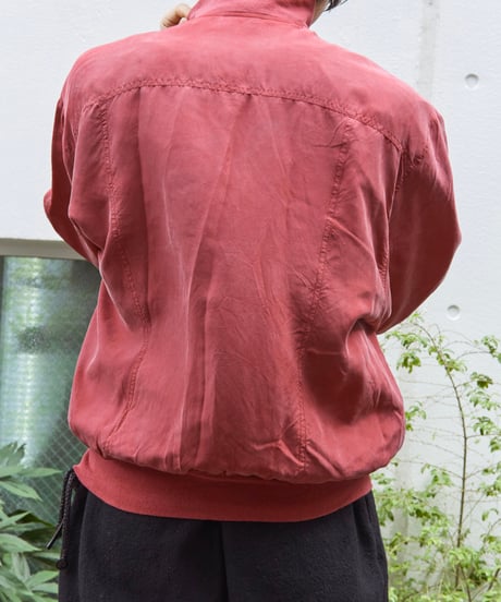 bordeaux silk jacket