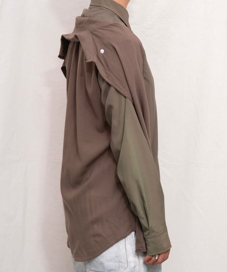 GOMME HOMME layered design shirts