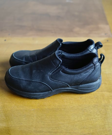 90s L.L.Bean black leather mock shoes