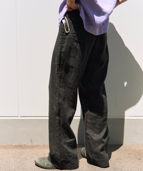 90s linen wide slacks