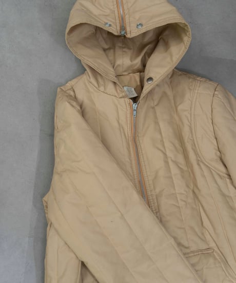 70s vtg padded sailor hoodie coat