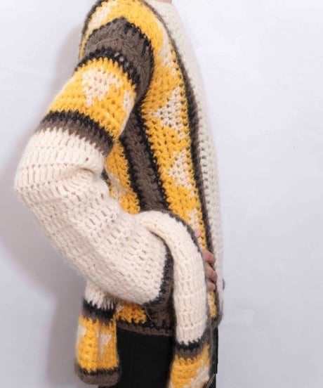 90s made in Italy handmade wool knit with neck warmer