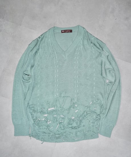 90s mario giorgi boro damaged acrylic knit