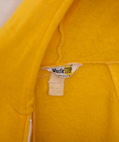 70s vtg whistle zip-up hoodie