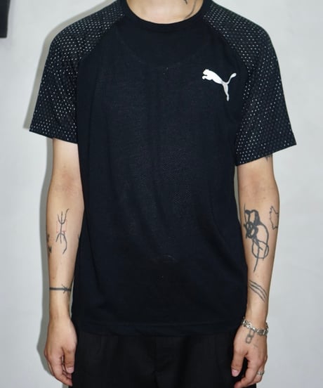 00s PUMA sheer design cyber raglan T