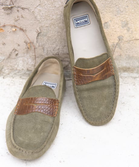 LACOSTE suede driving shoes