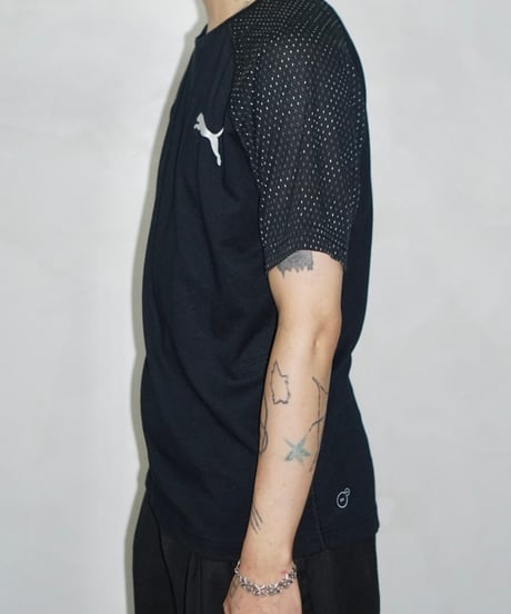 00s PUMA sheer design cyber raglan T
