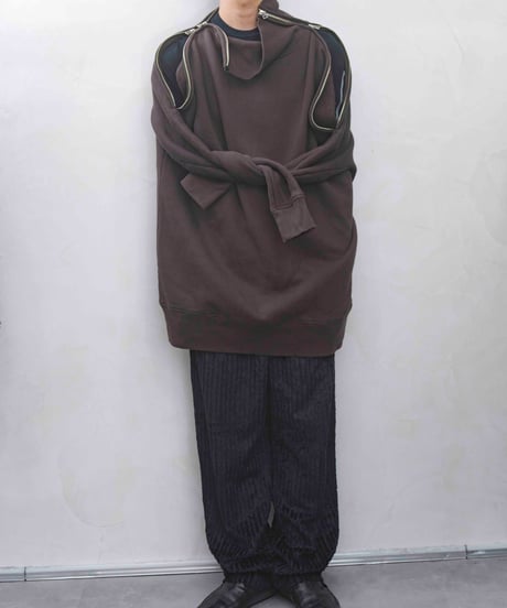 Hussein Chalayan double zip design sweat