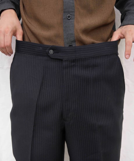 70s vtg pinhead stripe wide slacks