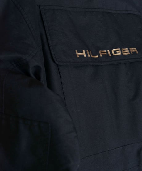 TOMMY HILFIGER 00s multipocket design poly coat
