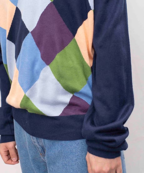 90s Lion's Den argyle acrylic knit