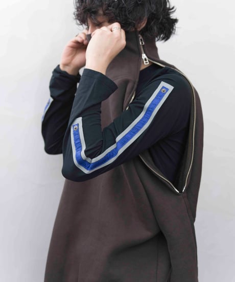 Hussein Chalayan double zip design sweat