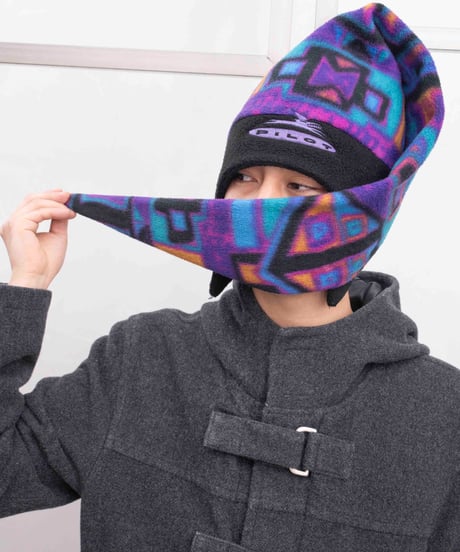 90s PILOT long tail fleece cap