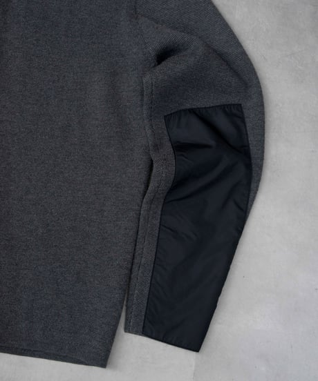 90s theory knit/nylon docking pullover