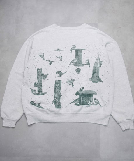 90s rel.e.vant. products bird pattern sweat