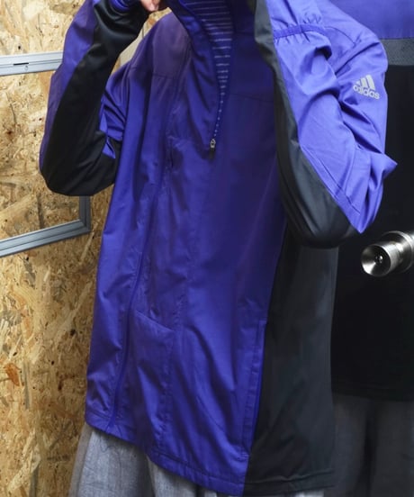 00s Adidas deformation zip nylon jacket