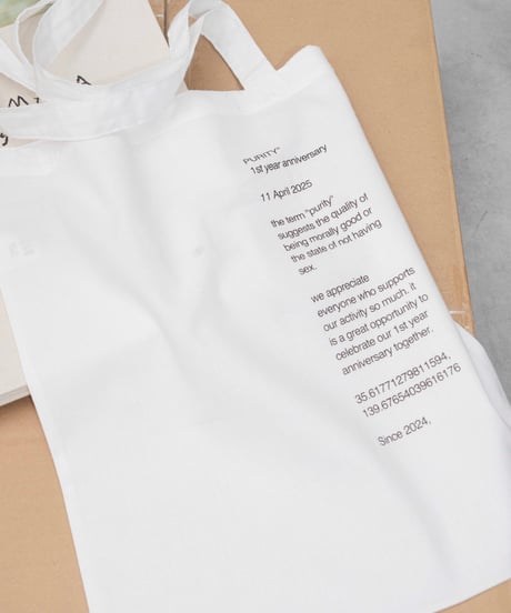 PURITY anniversary tote
