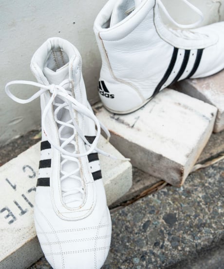 90s adidas leather boxing shoes
