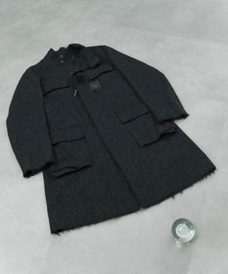 00s 291295=HOMME cutoff design wool coat