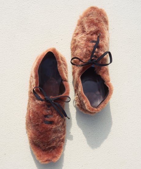 sheep fur dress shoes