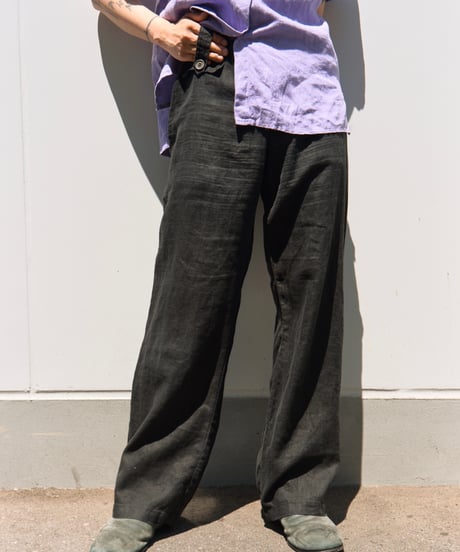 90s linen wide slacks