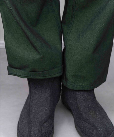 1990s Italy military shiny cotton pants