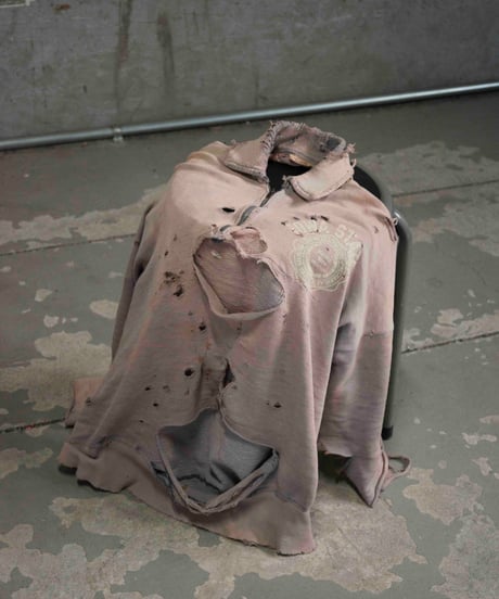 60s vtg HEILEMAN super damaged halfzip sweat